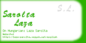 sarolta laza business card